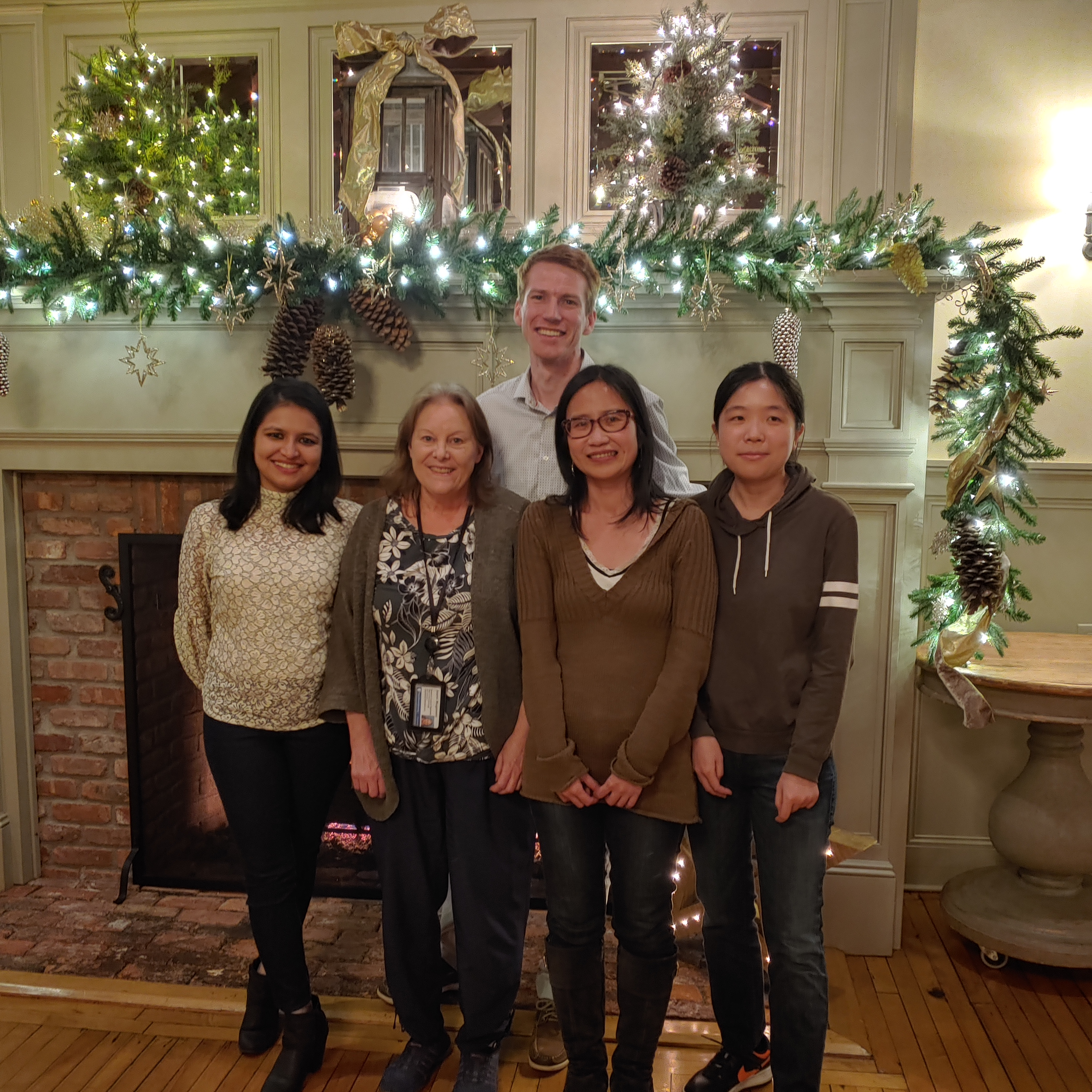 Department Holiday Party (2021) | From left to right: Smruti, JoAnn, Luke, Wan-Yi, Linda